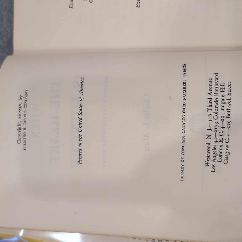 When The Heart‎ Is Hungry Christ's Parables For Today Charles L Allen Hardcover - Picture 4 of 7